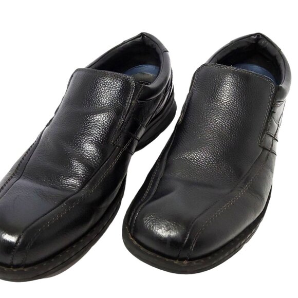 Vintage Dockers Men's Black Leather Slip On  Loafer Shoes - Picture 3 of 5